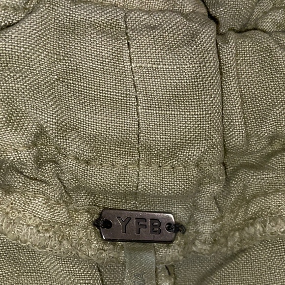 Brand New Young Fabulous & Broke YFB Linen Blend Drawstring Shorts - Picture 5 of 9